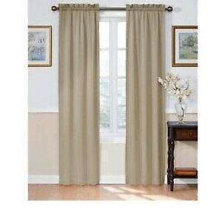 Eclipse Taupe Curtain Solid Thermal Single 54"x 63